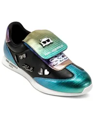 カール ラガーフェルド レディース シューズ スニーカー ミニ レース KARLAGERFELD PARIS Womens Minia Pins LaceUp Sneakers Black Multiのサムネイル
