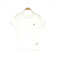 ポロ ラルフローレン POLO RALPH LAUREN ロゴ刺繍Tシャツ カットソー S ホワイト /ES ■OS
