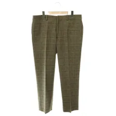 エルメス HERMES テーパードパンツ  ウール チェック 44 茶 ブラウン /SY ■OS ■ADのサムネイル