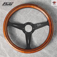 希少・当時物】EVA REGULUS ウッドステアリング ホーンボタン付き