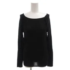 グッチ GUCCI ニット セーター 薄手 ギャザー ウール 長袖 L 黒 ブラック /FF ■GY62のサムネイル