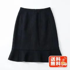 TOPVALU トップバリュ 裾フレアスカート ブラックのサムネイル