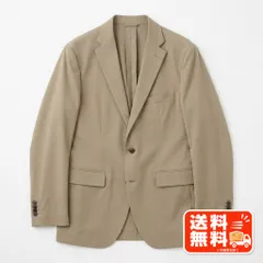 テーラードジャケット ベージュ 洗濯可能 Lサイズ ストレッチ シンプル ナノユニバース風のサムネイル