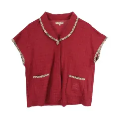 DAKS (WOMEN - L) コットン ポリ シグネチャー パータン ルームウェア ベストのサムネイル