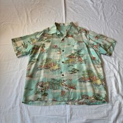 美品・近年モデル】グッチ フレイヤハルタス オープンカラー総柄シャツ