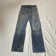 80s Levis リーバイス 501 デニムパンツ 赤耳 脇割 過渡期 ブルー 30×33表記 ボロのサムネイル