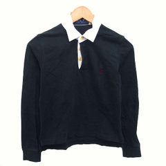 RALPH LAUREN ラガーシャツ ブラック M カジュアル エンブレム - メルカリ