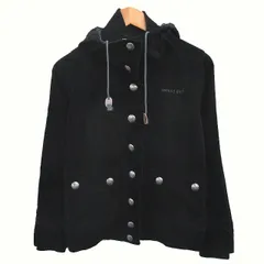 トミーガール tommy girl 国内正規品 ジャケット アウター コーデュロイフード リブ袖 ロゴ刺繡 M 黒 ブラック /TT ■ECD004のサムネイル
