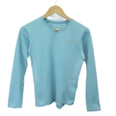 ザノースフェイス THE NORTH FACE メッシュTシャツ スポーツウェア トレーニング M 青 ブルー 水色 Vネック 長袖 /YU ■ECA005のサムネイル