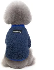 【037C19】ペット服 犬 パーカー 秋冬 フリース アウターコート 犬服