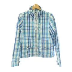 ローレンラルフローレン LAUREN RALPH LAUREN アクティブチェック柄ウィンドブレーカージャケット P/S マルチカラー 青 ブルー 白 ホワイト /SS ■OS ■GY53のサムネイル
