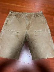Carhartt ダック地 カットオフ ダブルニーショートパンツ USA製 古着