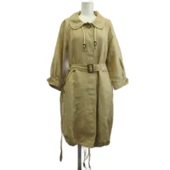 ポールスミス PAUL SMITH コート XL ベージュ 丸襟 七分袖 ベルト付き /NP ■ECD004のサムネイル