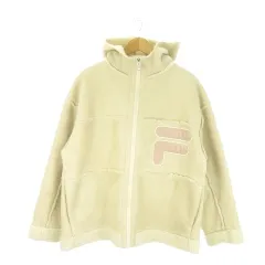 フィラ FILA フェイクムートンボアジャケット 上着 M ベージュ フード付き 長袖 /AO9 ■ECA005