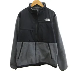ザノースフェイス THE NORTH FACE フリースジャケット M 黒 ブラック グレー 長袖 スタンドカラー 切り替えデザイン ECD004 /SH ■ECD004
