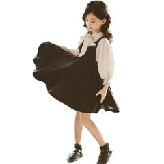 드레스 아동복 키즈 원피스 걸스 포멀 포멀 원피스 긴소매 소녀 보통복 753 아이 원피스 졸원식 입학식 [giminuo] 발표회 결혼식