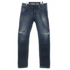 ディーゼル DIESEL イージーパンツ デニム ダメージ加工 青 ブルー 30のサムネイル