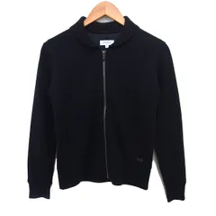 カルバンクラインゴルフ Calvin Klein golf 国内正規品 ジップアップ ニット ジャケット 無地 ウール M ブラック 黒 /FT ■ECC003のサムネイル