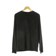 ポロ ラルフローレン POLO RALPH LAUREN SLEEPWEAR ルームウェア 部屋着 パジャマ M 黒 ブラック フリース 無地 ラウンドネック 長袖 /CK31 ■ECE004のサムネイル