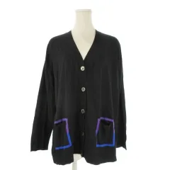 ピーエスポールスミス PS Paul Smith カーディガン ニット M 黒 ブラック 長袖 ワンポイント /CK8 ■ECE004のサムネイル