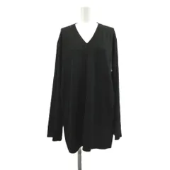 ポールスミス ブラック レーベル Paul Smith BLACK LABEL ニット セーター ウール XL 黒 ブラック Vネック 無地 長袖 /NP ■ECD003のサムネイル