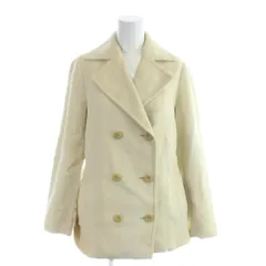 バーバリー ロンドン BURBERRY LONDON ピーコート 38 アイボリー ダブルブレスト テーラードカラー 長袖 FC023-741 /AP ■ECE003のサムネイル
