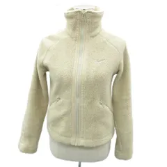 ナイキ NIKE ボアジャケット 上着 ミドル丈 S ベージュ ハイネック /SM33 ■ECD001