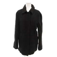 アルマーニ ジーンズ ARMANI JEANS ショートステンカラーコート モヘヤ混 比翼 38 黒 ブラック グレー M5K50TG-E2-01 /YJ ■GY61のサムネイル