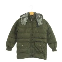 ドルチェ&ガッバーナ ドルガバ DOLCE&GABBANA ダウンジャケット 7/8 120-131cm 緑 グリーン フード付き カモフラージュ柄 長袖 104883 /AH43 ■GY63のサムネイル