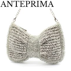 ANTEPRIMA ワイヤーバッグ シルバー リボン 2way超美品アンテプリマ