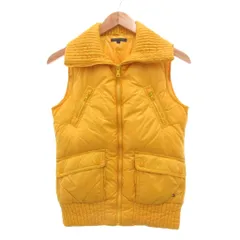 トミーヒルフィガー TOMMY HILFIGER ダウンベスト S イエロー 無地 スタンドカラー 袖なし /SX ■GY60のサムネイル