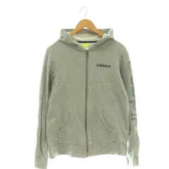 アディダスネオ adidas neo パーカー フーディー ジップアップ L グレー /DF ■ECB001のサムネイル