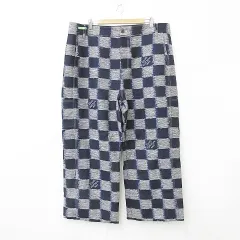 ルイヴィトン LOUIS VUITTON ダミエ パンツ ウール RM241M FVD HQP08W 24SS 大きいサイズ ネイビー ブルー グレー 紺 青 60のサムネイル