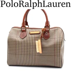 PoloRalphLauren ミニボストング ハンドバッグ 千鳥格子 PVCのサムネイル