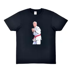 オリジナル ハイクオリティ Tシャツ 5.6オンス ミディアムウエイト エリオ グレイシー 一族 ホイス ヒクソン ヘナー ブラジリアン柔術 師匠 創始者 赤帯十段 格闘家 黒 ブラック XS(SS) S M L XL(LL) メンズ レディース ユニセックスのサムネイル