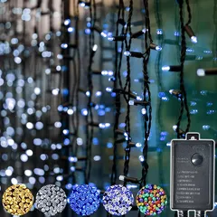イルミネーション つらら 全5色 コントローラー付き 防水 120LED 5m 耐久性up 8パターン点灯 イルミネーションライト 屋外 防水 ガーデンライト LED メモリー機能 省エネ クリスマス キャンプ用 LEDイルミネーションライト 室内 ストリ 0