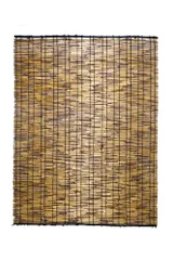 옵스큐어 이부시-스다레, 약 88 x 112cm, 천연 검은색 원형 대나무, 천연 갈대, 갈색 블라인드, 칸제이칸조 0 사용