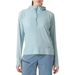 ヘリーハンセン レディース トップス シャツ パーカー Helly Hansen Shine Solen 12 Zip Hoodie Womens Barely Blue ブルーのサムネイル