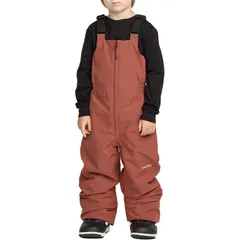 ボルコム メンズ ボトムス カジュアルパンツ オーバーオール Volcom Little Flurry Insulated Bib Overalls Kids Hennaのサムネイル