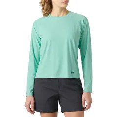 ヘリーハンセン レディース トップス シャツ 長袖 Helly Hansen Shine Solen LongSleeve Crew Womens Lagoonのサムネイル