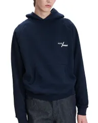 アーペーセー メンズ アウター パーカー・スウェット APC Duck Hoodie Dark Navy ネイビーのサムネイル