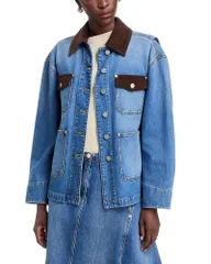 スリーワンフィリップリム レディース アウター ジャケット・ブルゾン デニム 31 Phillip Lim Denim Chore Jacket Washed Medium デニムのサムネイル