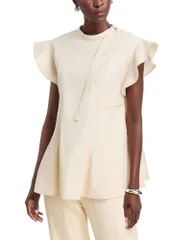 スリーワンフィリップリム レディース トップス シャツ ブラウス 31 Phillip Lim Tonal Poplin Blouse Stone ストーンのサムネイル