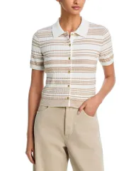 ラグアンドボーン レディース アウター カーディガン セーター rag bone Karina Stripe Cardigan Sweater White ホワイトのサムネイル