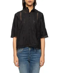 ザディグ エ ヴォルテール レディース トップス シャツ Zadig Voltaire Tanos Tomboy Shirt Black ブラックのサムネイル