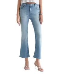 エージー レディース ボトムス デニムパンツ ブーツカット ブーツ ジーンズ AG Farrah Mid Rise Bootcut Crop Jeans in Flightのサムネイル
