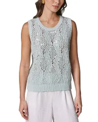 ダナ キャラン ニューヨーク レディース トップス タンクトップ スパンコール ニット Donna Karanew York Open Stitch Sequin Knitank SkylightBiのサムネイル