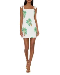 ミリー レディース トップス ワンピース ミニ MILLY Ceri Embellished Mini Dress White Multi ホワイトのサムネイル