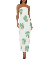 ミリー レディース トップス ワンピース マキシ MILLY Clara Embellished Maxi Dress White Multi ホワイトのサムネイル