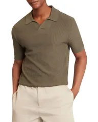 テッドベーカー メンズ トップス ポロシャツ Ted Baker Aindrea Stitch Detail Polo Shirt Khaki カーキのサムネイル